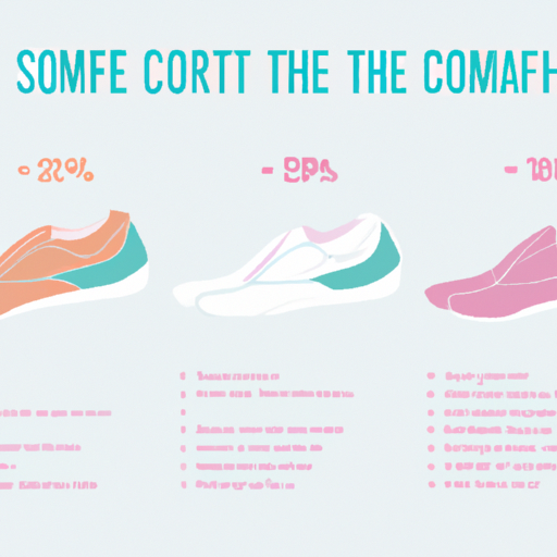 3. אינפוגרפיקה הממחישה את ההיבטים השונים של נוחות בנעלי ריצה לנשים.